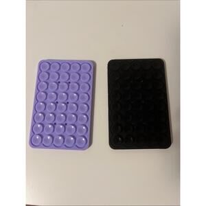 Silicone Phone Mount Grip Pad - Purple & Black 2 Pack